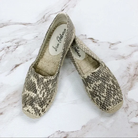 Sam Edelman Snake Print Espadrille - Picture 1 of 4